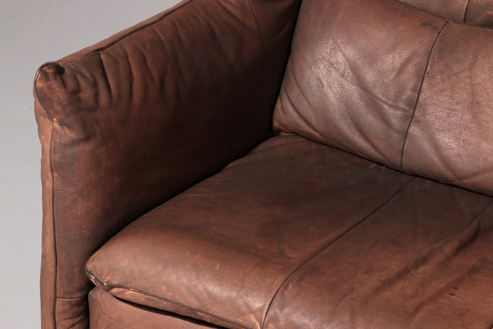 Luxurious Vintage Leather Sofa by Gerard van der Berg for Montis