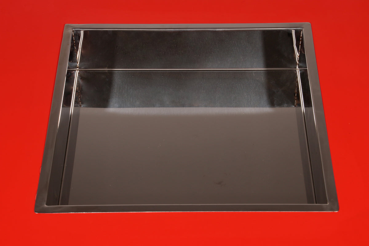 Large Square Coffee Table with Bar by Willy Rizzo Italy, 1970s