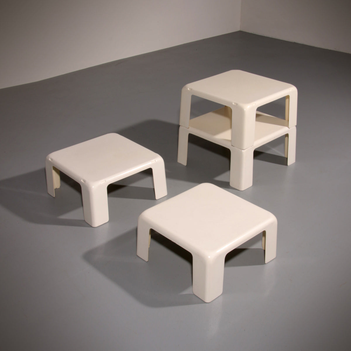 Space Age Side Tables GATTI by Mario Bellini for C&B Italia, Set of 4