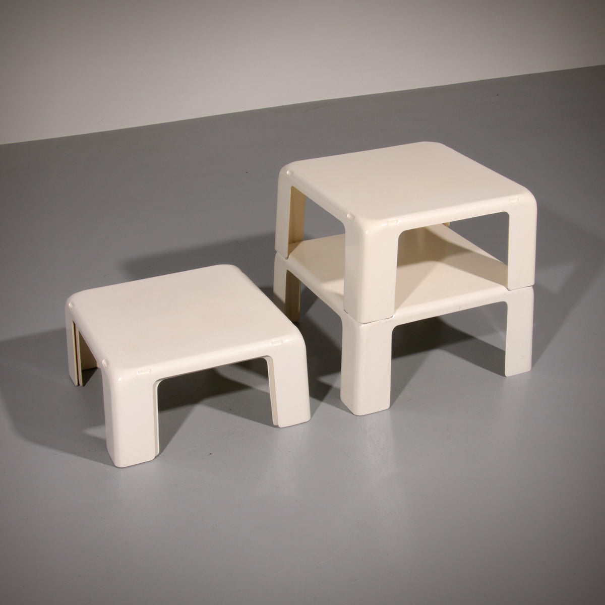 Space Age Side Tables GATTI by Mario Bellini for C&B Italia, Set of 4