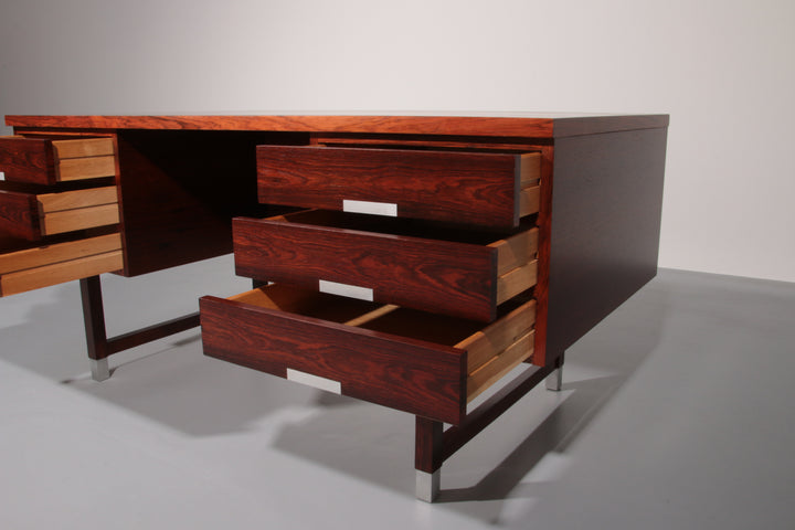 Danish Teak Desk from Eigil Petersens Møbelfabrik, 1970s 