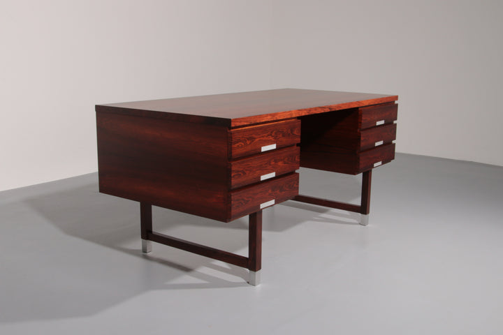 Danish Teak Desk from Eigil Petersens Møbelfabrik, 1970s 