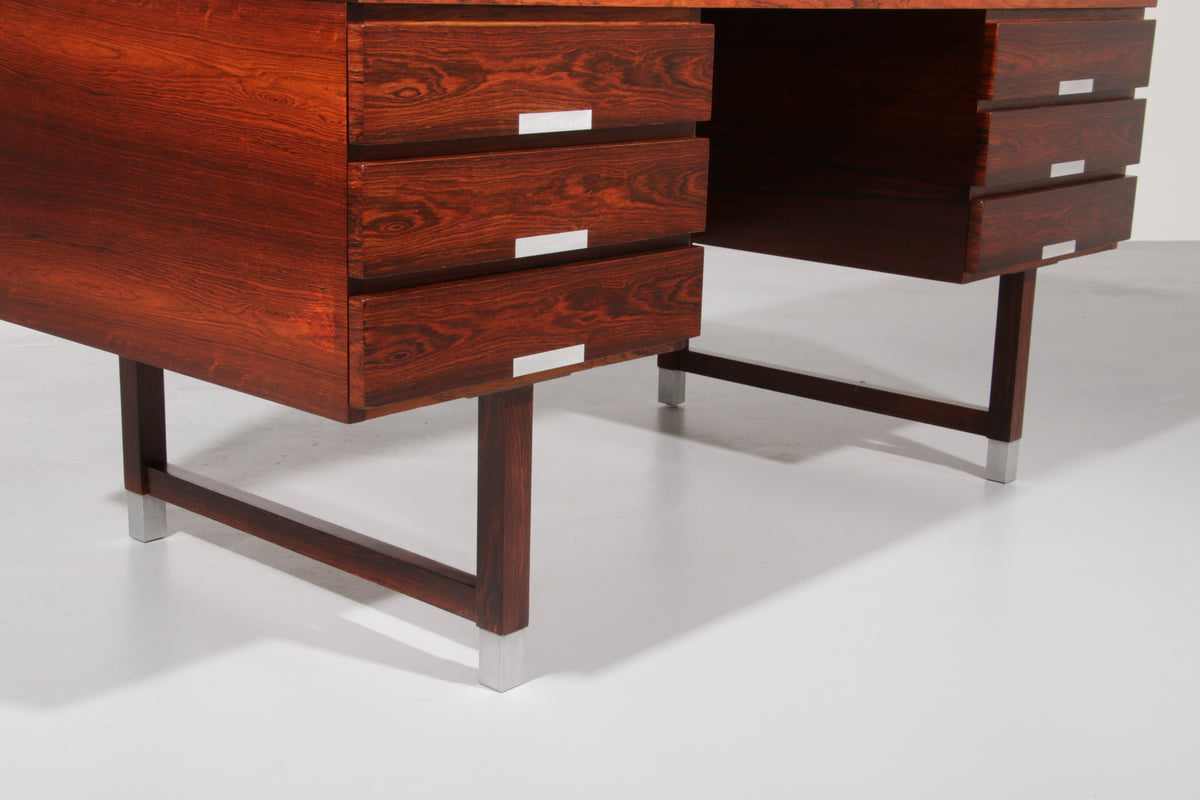 Danish Teak Desk from Eigil Petersens Møbelfabrik, 1970s 