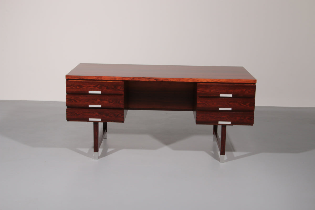 Danish Teak Desk from Eigil Petersens Møbelfabrik, 1970s 
