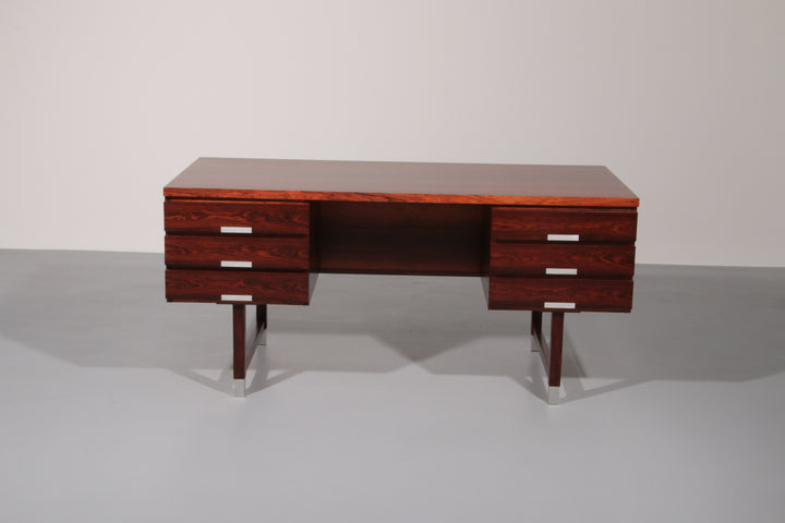 Danish Teak Desk from Eigil Petersens Møbelfabrik, 1970s 