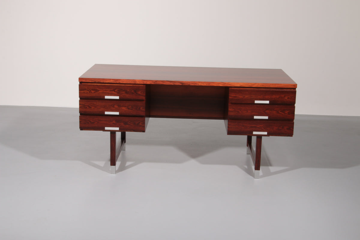 Danish Teak Desk from Eigil Petersens Møbelfabrik, 1970s 