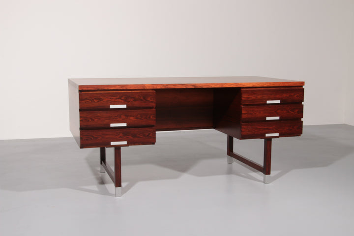 Danish Teak Desk from Eigil Petersens Møbelfabrik, 1970s 