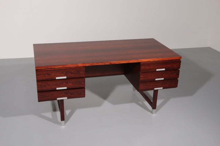 Danish Teak Desk from Eigil Petersens Møbelfabrik, 1970s 