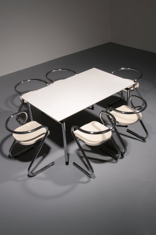  Dining Set by Börge Lindau, Bo Lindekrantz & Arnold Mercks 1970