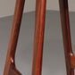 Design Bar Stool in wood and Black Leather by Erik Buch Model OD-61 for O.d mobler, 1960s
