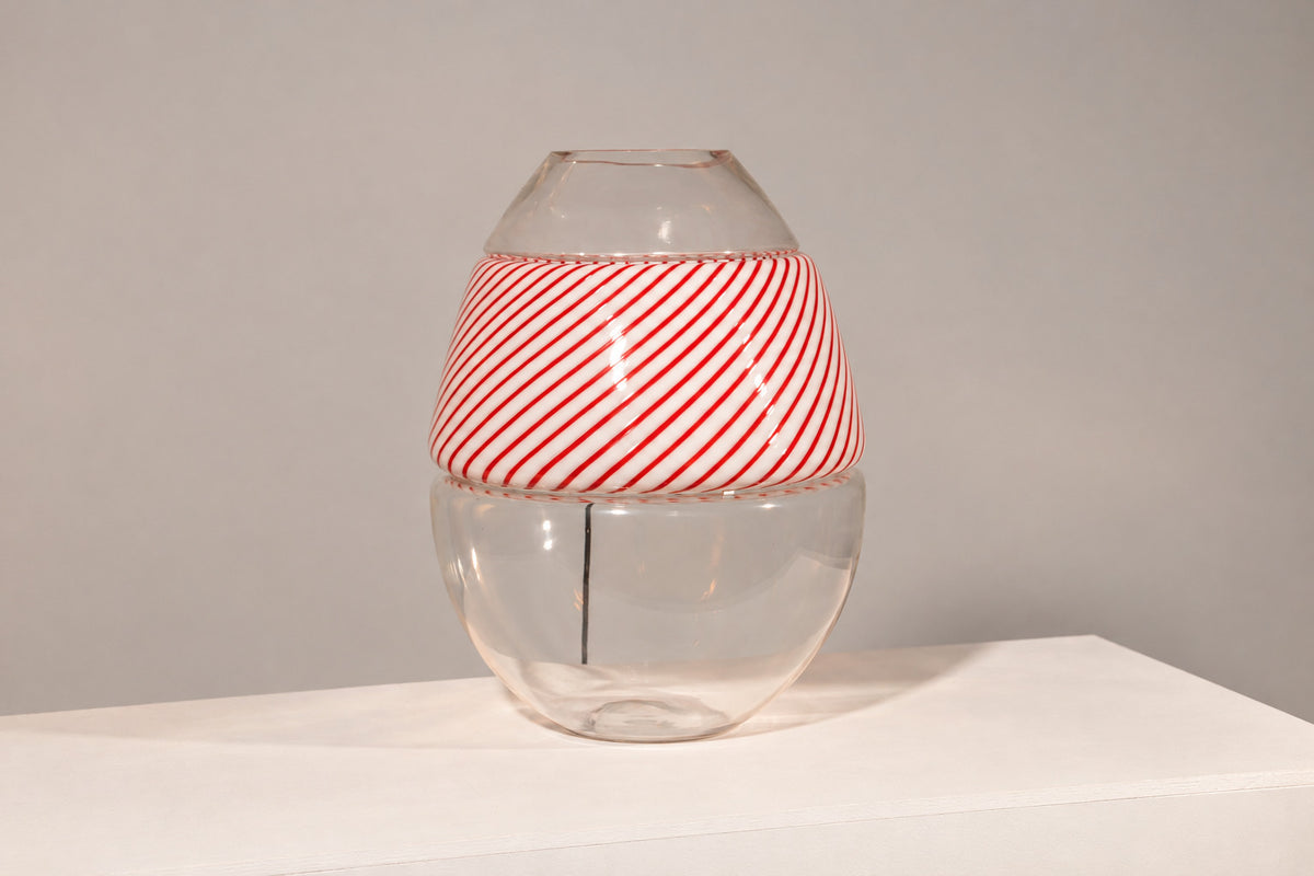 Vintage LT353 Egg Lamp in Murano Glass by Carlo Nason for AV Mazzega, Italy, 1970s 