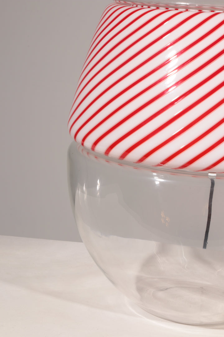 Vintage LT353 Egg Lamp in Murano Glass by Carlo Nason for AV Mazzega, Italy, 1970s 