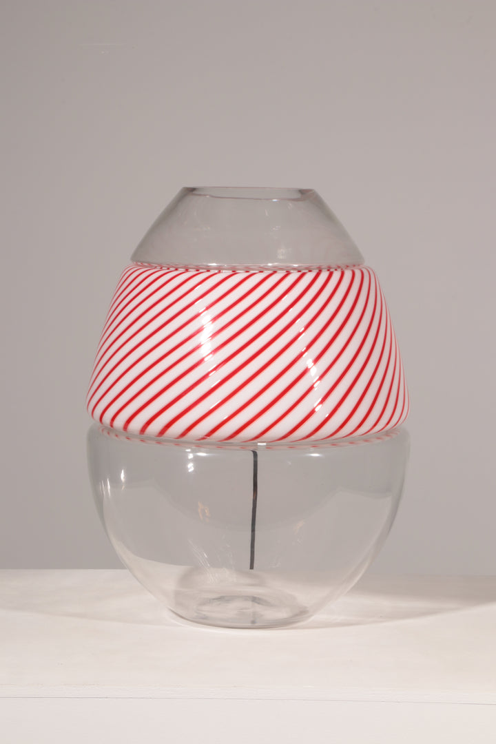 Vintage LT353 Egg Lamp in Murano Glass by Carlo Nason for AV Mazzega, Italy, 1970s 