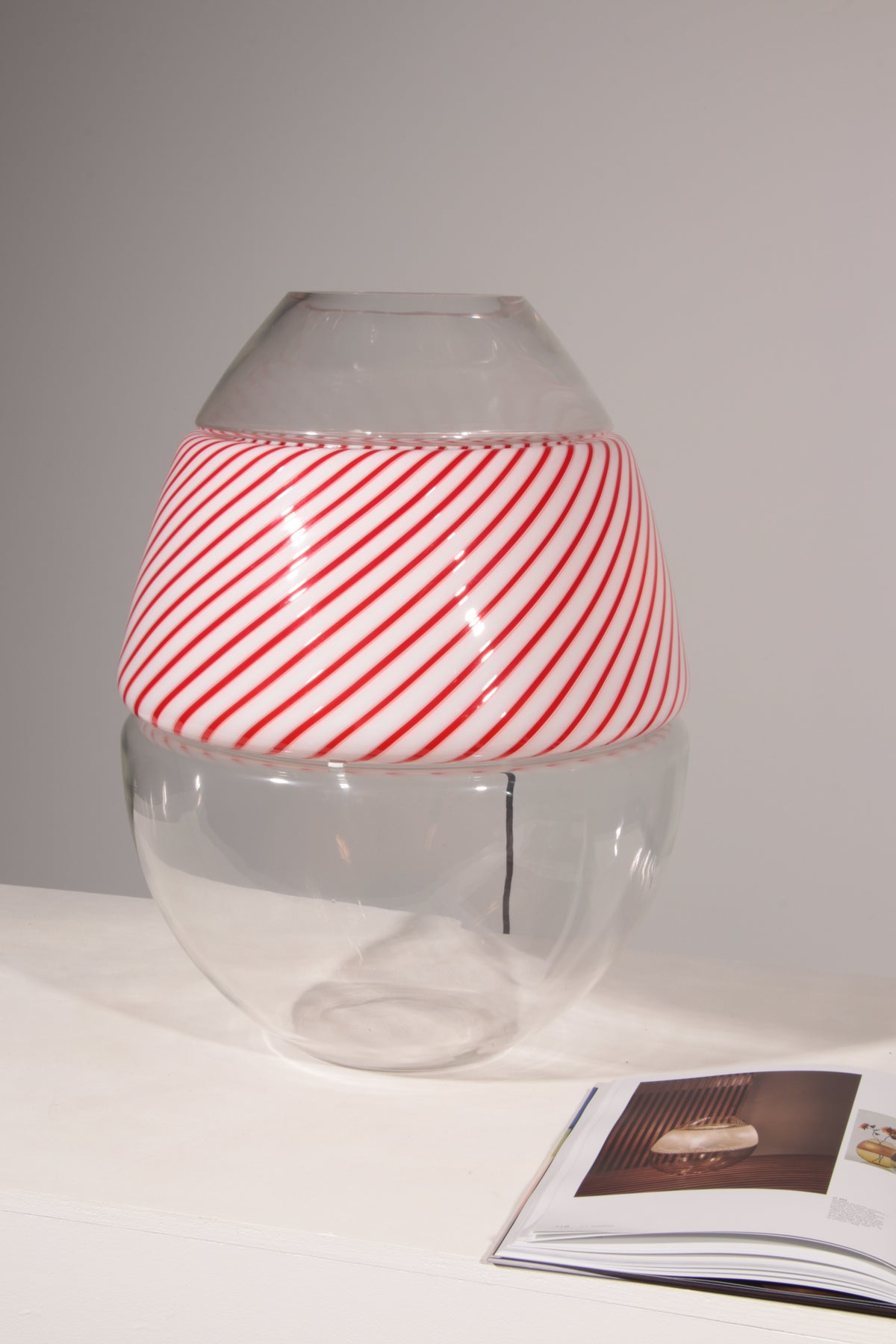 Vintage LT353 Egg Lamp in Murano Glass by Carlo Nason for AV Mazzega, Italy, 1970s 