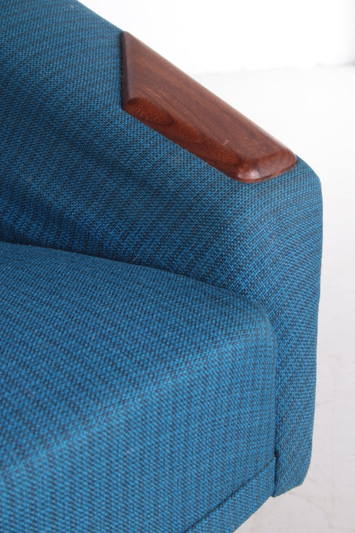 Relaxstoel Folke Ohlsson gemaakt door Fritz Hansen stof detailfoto