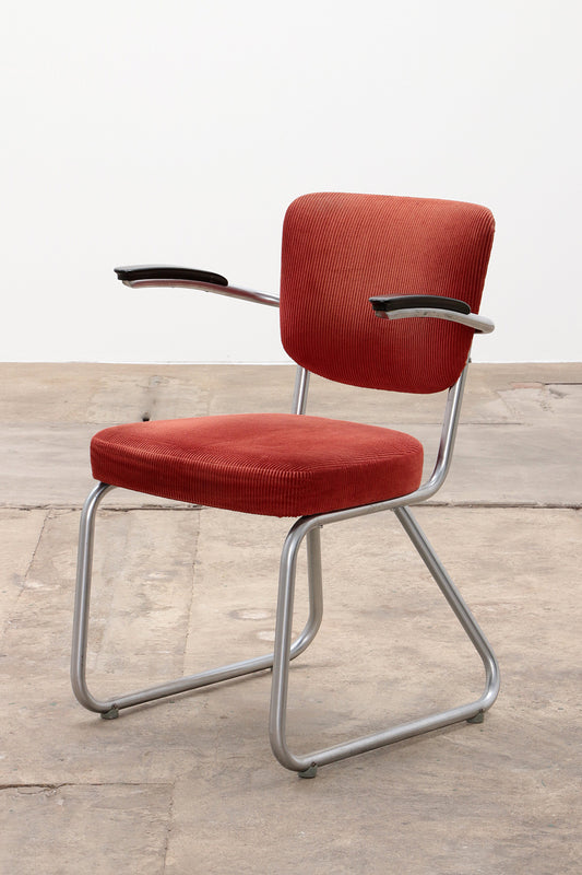 Friso Kramer tube frame chair with armrest