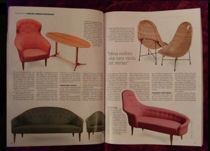 Chaise Lounge by Kerstin Hörlin-Holmquist for Nordiska Kompaniet, 1950s