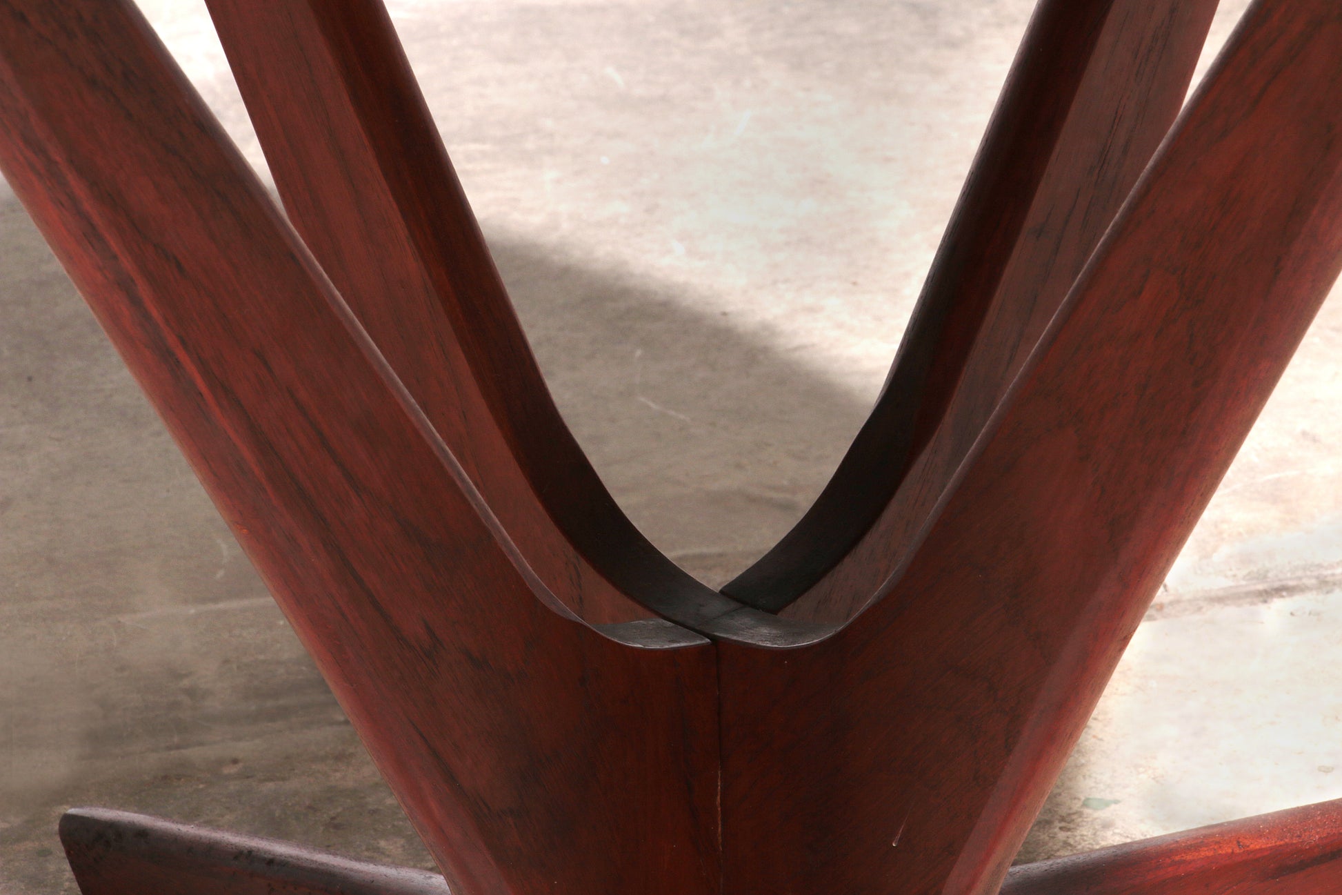 Søren Georg Jensen Kubus Radial Teak Coffee Table, Denmark, 1960s