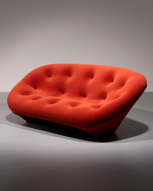 Ligne Roset in Rusty Orange Velvet model Ploum France