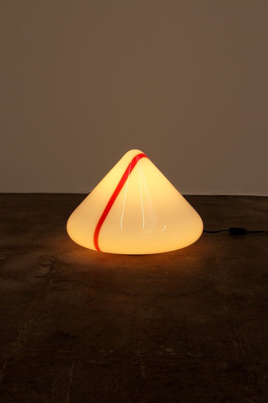 "Renato Toso for Leucos Murano Glass Pyramid Table Lamp, 1970s"