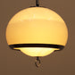 Opaline space age German pendant lamp with harmonica cord