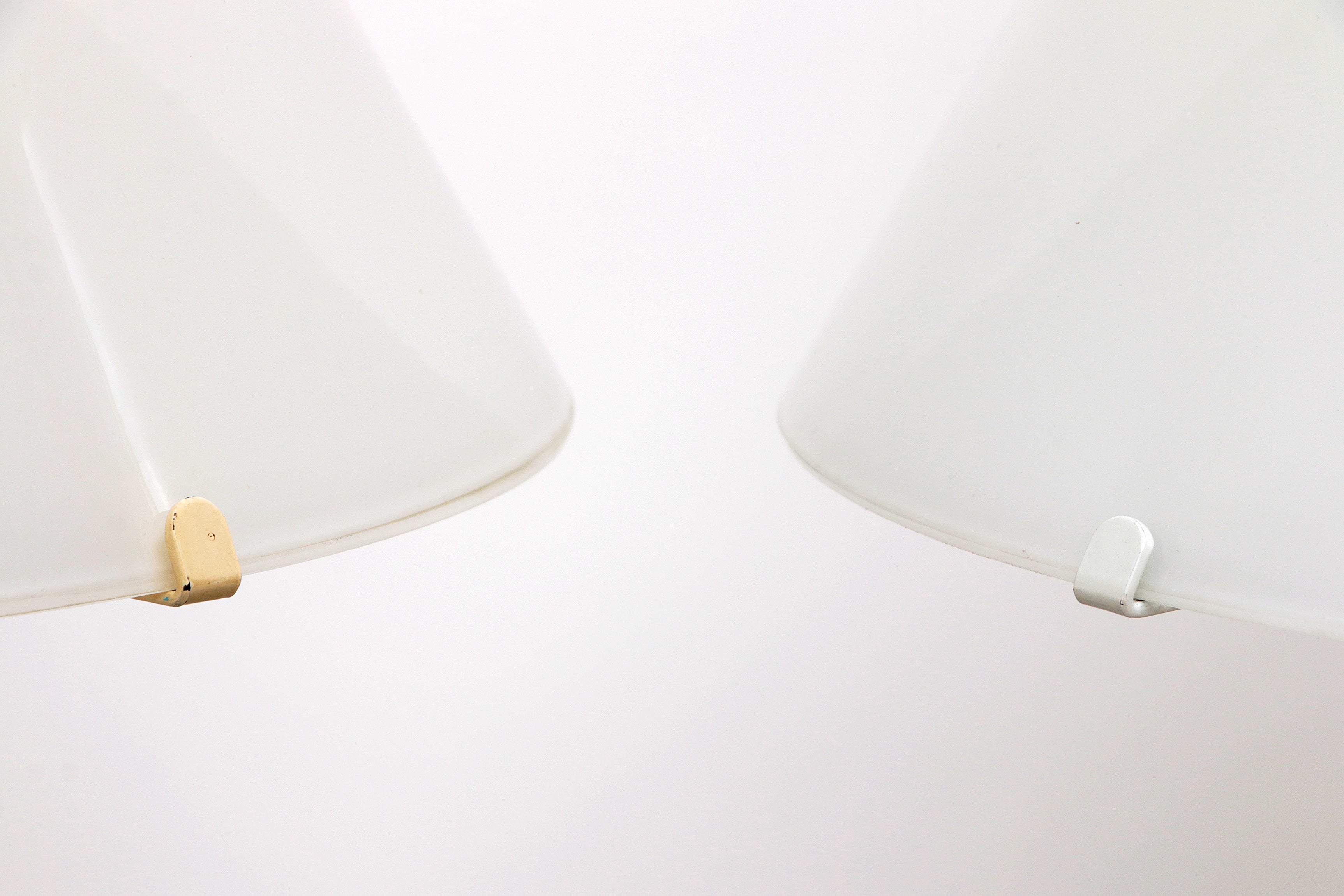 Mooie vintage set murano glas tafellampen Gianni Seguso, 1970