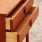Vintage teak chest of drawers with leather handles by Fröseke Nybrofabrik,1970s