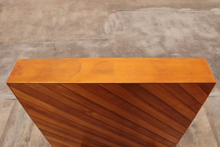 Modulaire beuken set twee roomdividers met banken,1970 Italië