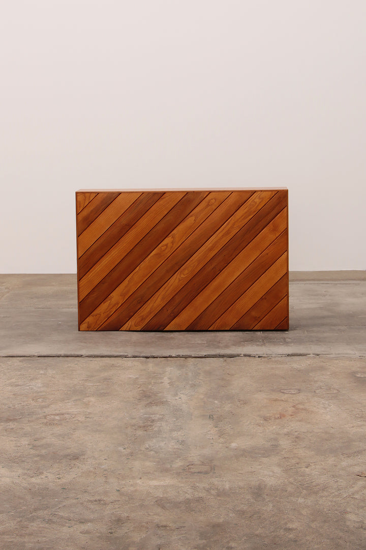 Modulaire beuken set twee roomdividers met banken,1970 Italië