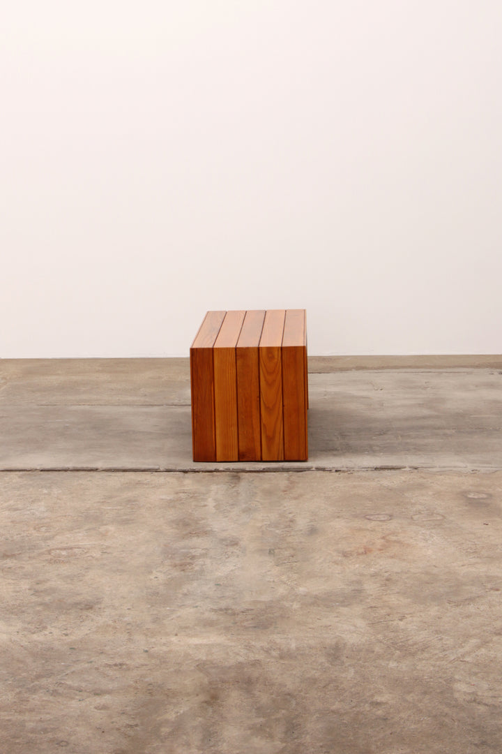 Modulaire beuken set twee roomdividers met banken,1970 Italië