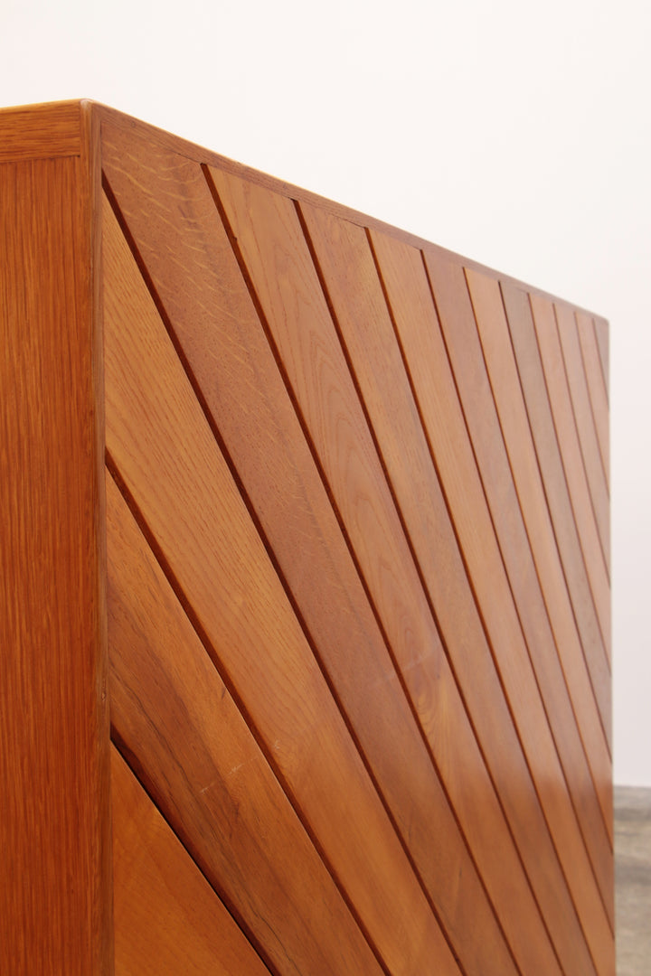 Modulaire beuken set twee roomdividers met banken,1970 Italië