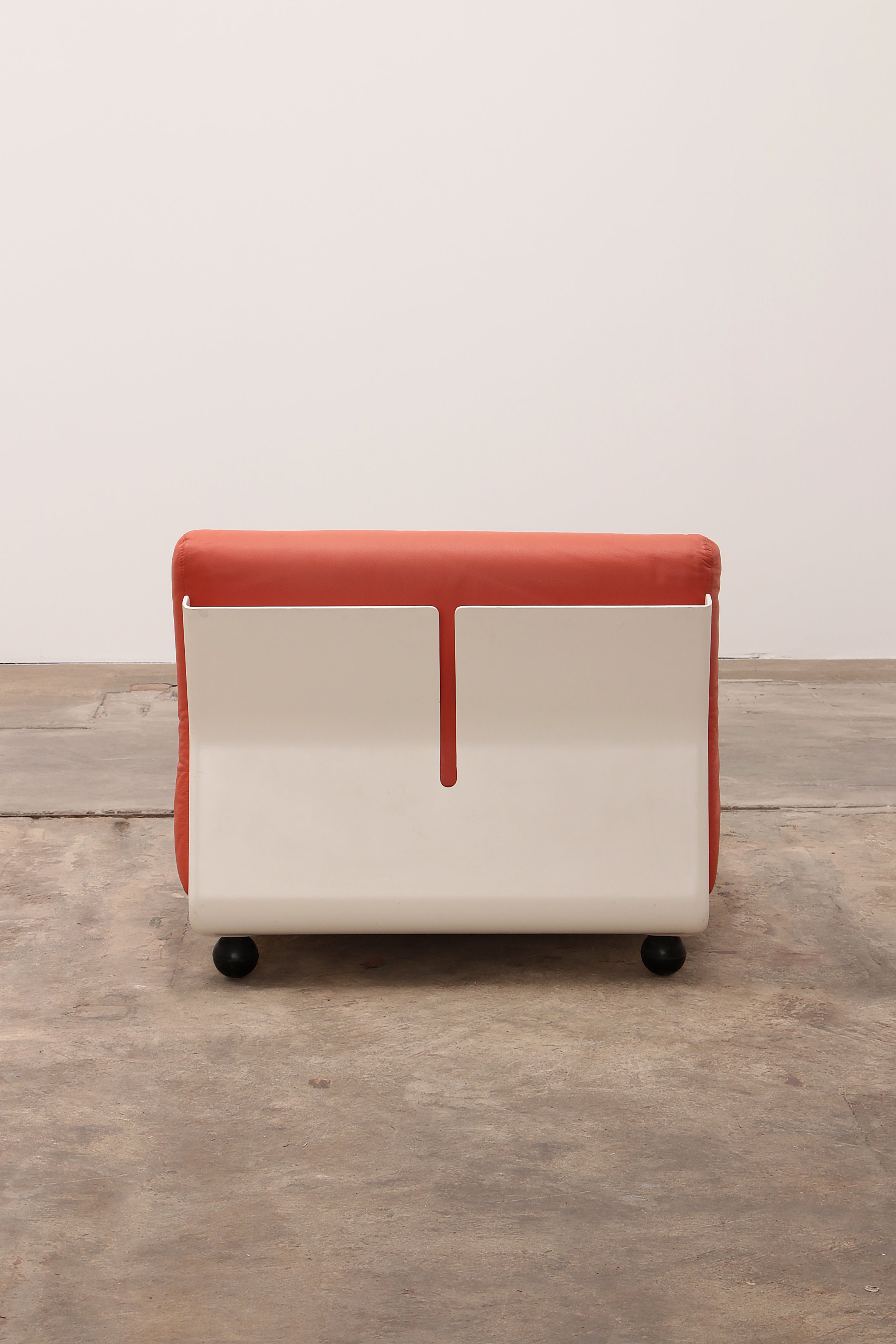 Mario Bellini Amanta modulaire bank in oranje leer voor C&B Italië, jaren 60