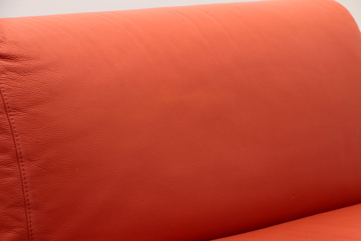 Mario Bellini Amanta modulaire bank in oranje leer voor C&B Italië, jaren 60