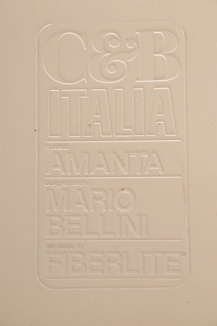 Mario Bellini Amanta modulaire bank in oranje leer voor C&B Italië, jaren 60