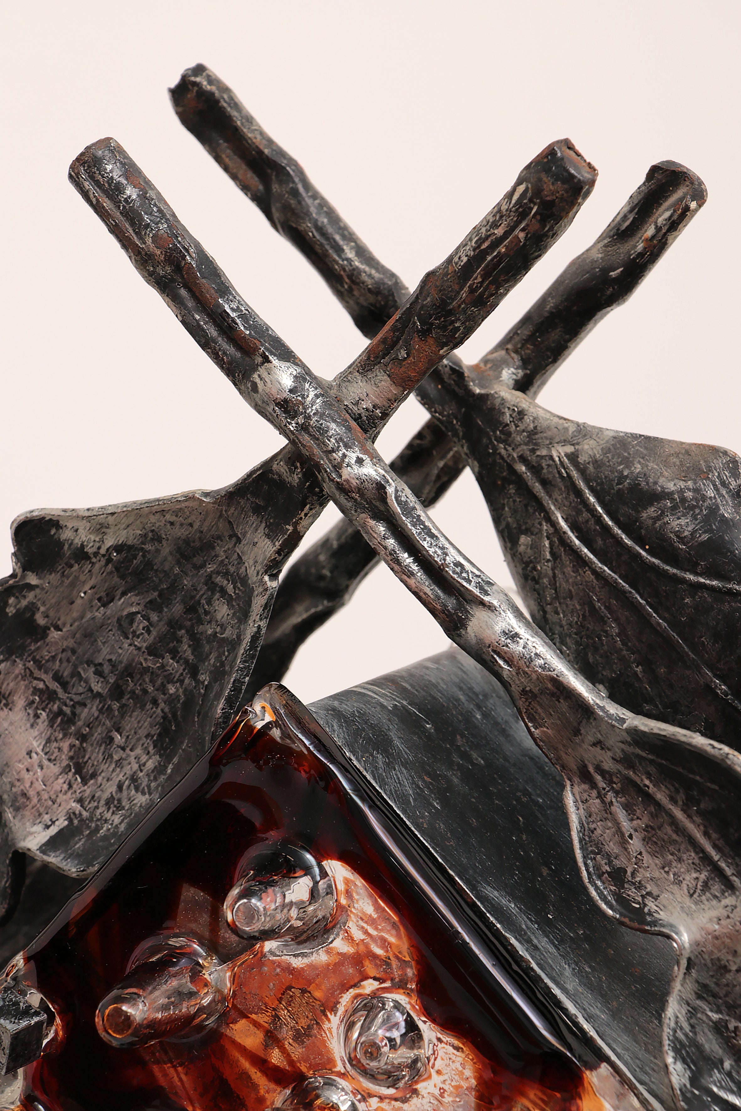 Italiaans Design Brutalist Tafellampen van Poliarte,Albano Poli jaren 70