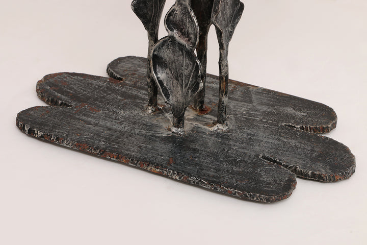 Italiaans Design Brutalist Tafellampen van Poliarte,Albano Poli jaren 70