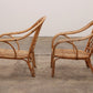 Bohemian set Bamboe stoelen jaren60.