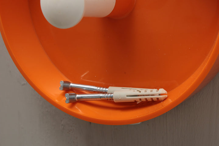 Oranje Spage age wandkapstok jaren60