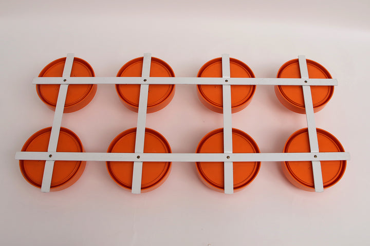 Oranje Spage age wandkapstok jaren60