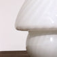 Vintage Set White Mushroom Lamps by Glashutte, 1960 Germany