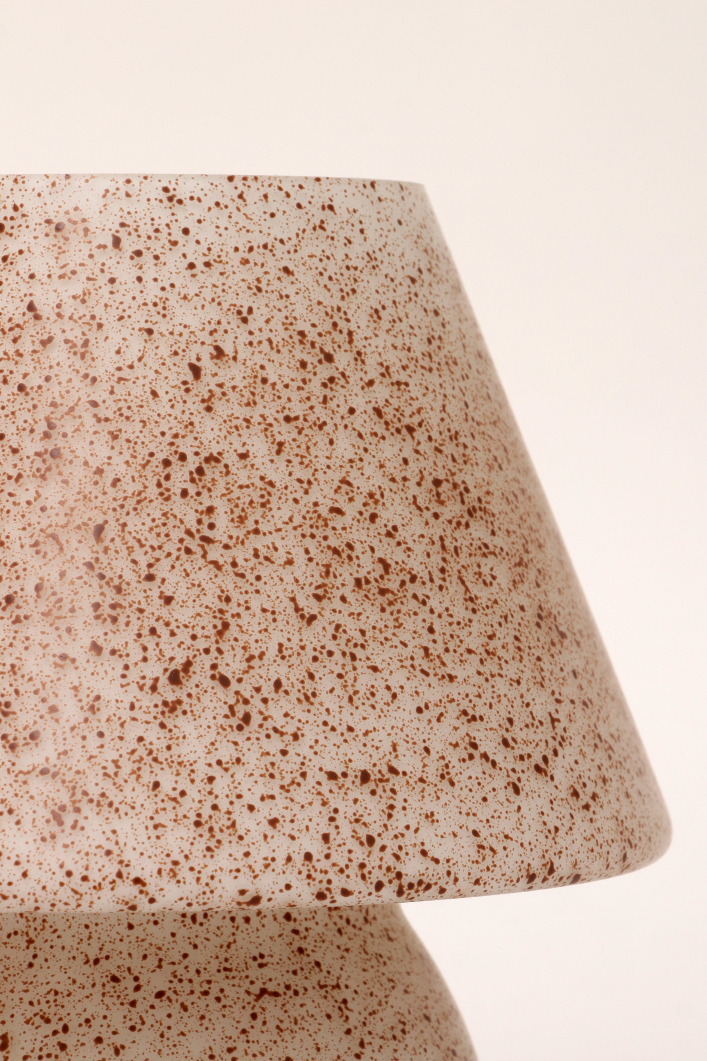 Vintage Glazen Mushroom of Champignon lampjes 1960 Duitsland.