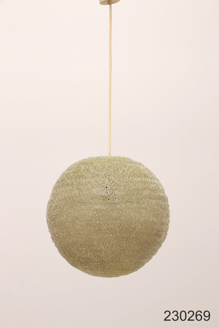 Hanglamp  'Spaghetti" Vintage creme gekleurd ,jaren6