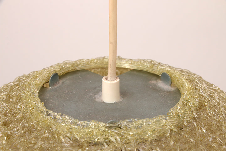 Hanglamp  'Spaghetti" Vintage creme gekleurd ,jaren6