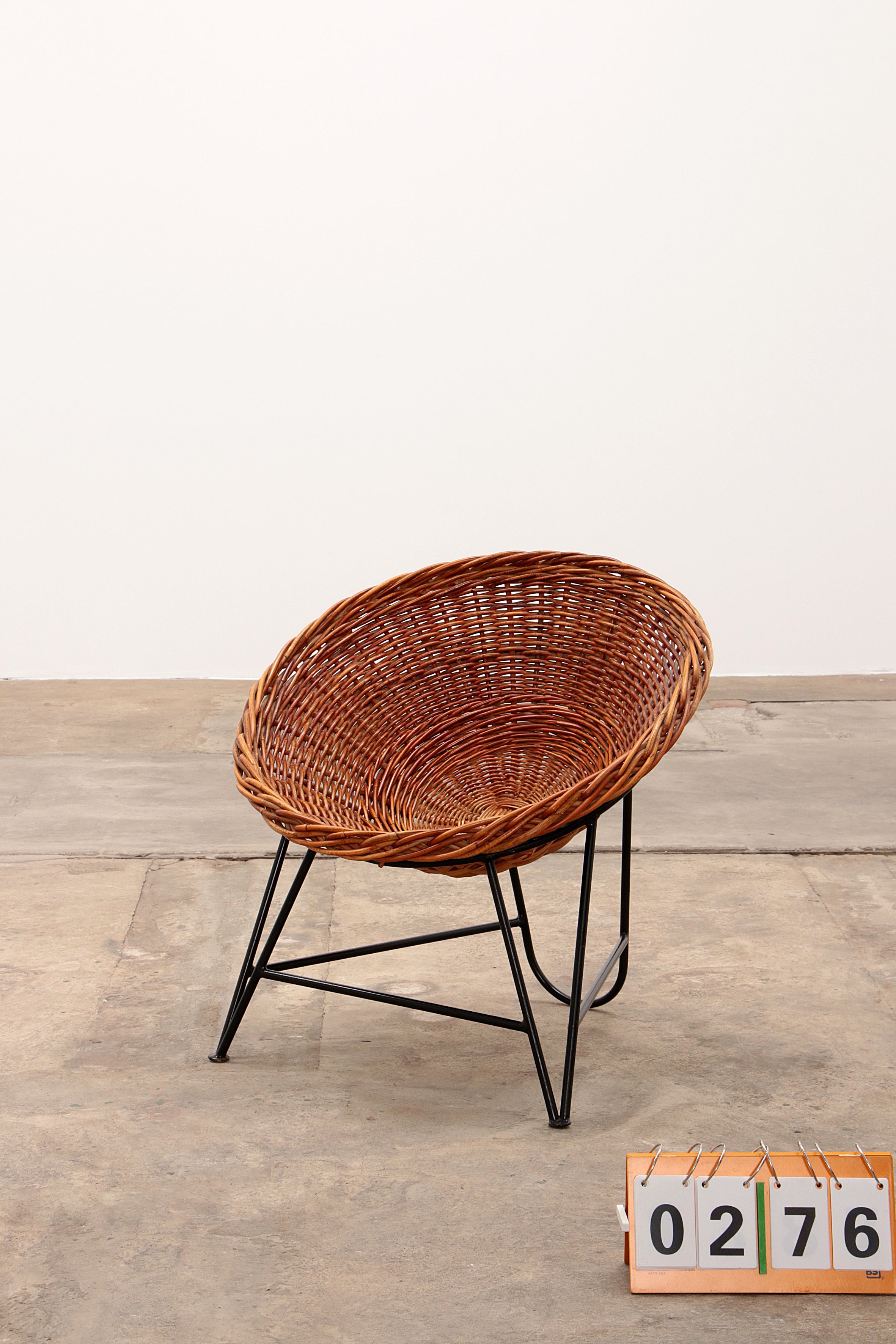 Mathieu Matégot rieten stoel 1950s