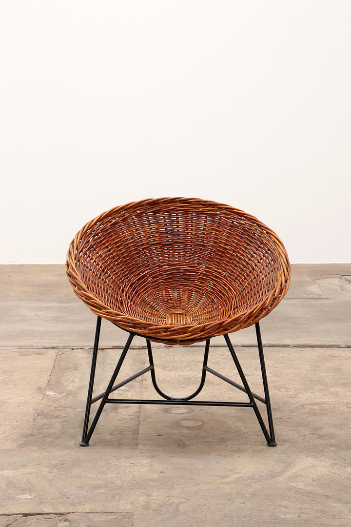 Mathieu Matégot rieten stoel 1950s