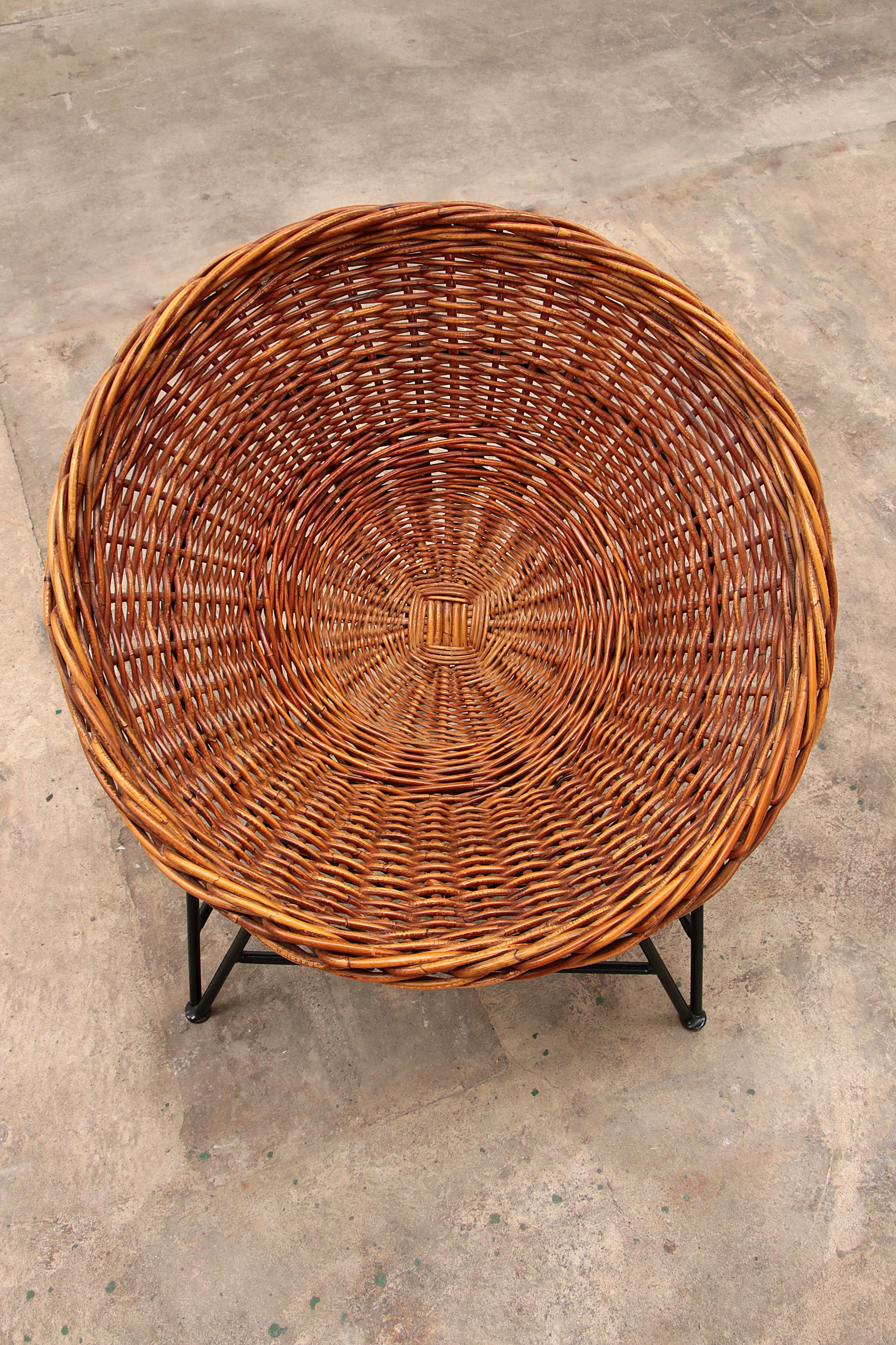 Mathieu Matégot rieten stoel 1950s