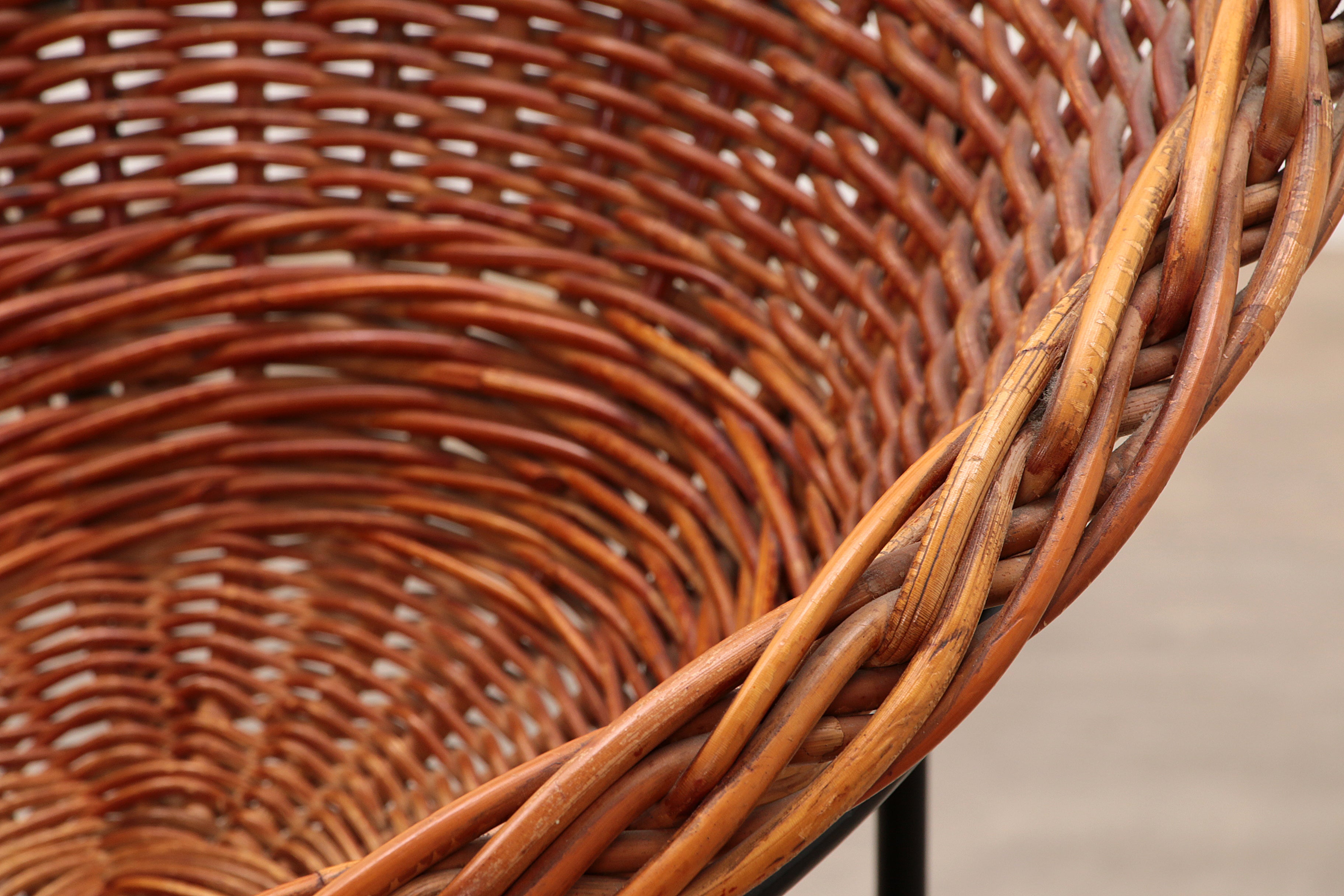 Mathieu Matégot rieten stoel 1950s