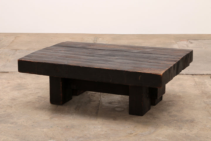 Brutalistische Grenen Koffietafel van Jens Lyngsøe voor Havdrup Trævarefabrik