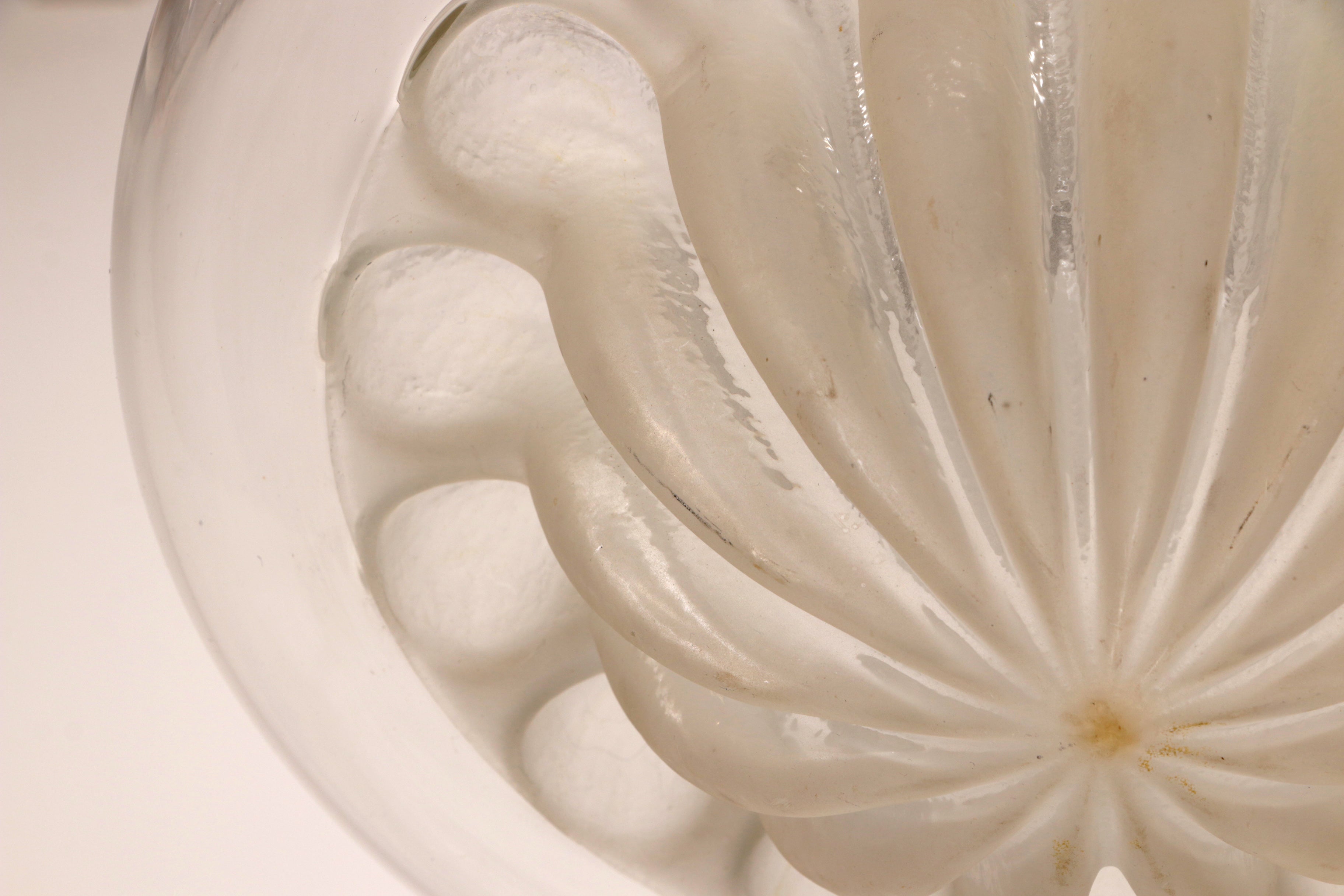 Vintage glazen hanglamp van Peill & Putzler, 1970