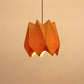Oranje Vintage stoffen hanglamp jaren60